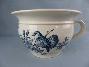 SARREGUEMINES RARE pot de chambre vase de nuit FAVORI bleu , parfait état - Bild 1 von 7