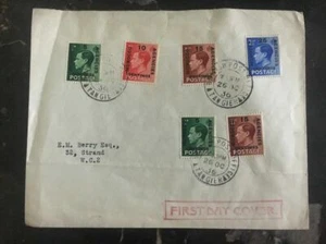 1936 Tanger Morocco First Day COver FDC British Overprinted Stamps - Picture 1 of 2