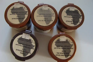 5 vtg Filmstrips African History Artifacts and Culture NO AUDIO Black History - Picture 1 of 1