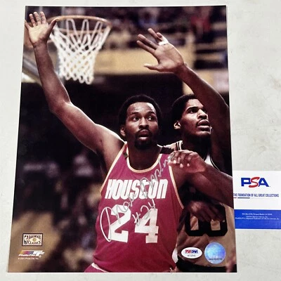 Moses Malone Houston Rockets Signed 11x14 Photo PSA/Dna - Image 1 of 2