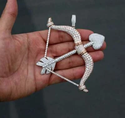 Ciondolo freccia cuore ciondolo personalizzato in argento sterling 925 RSG 670 - Immagine 1 di 3