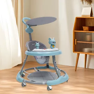 Mit Musik Spielstation Lauflernhilfe Babywalker Lauflernwagen Mit Schiebestange - Bild 1 von 19