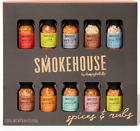 Smokehouse by Thoughtfully, Smokehouse Grilling Spice Set in Mini Glass Bottl...