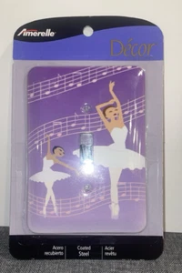 Amerelle Décor Dancing Ballerina Metal Single Light Switch Cover Plate NIB - Picture 1 of 5