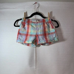 WONDER NATION Plaid Multicolor Girls Shorts Elastic Waist Size S 6/6X - Picture 1 of 4