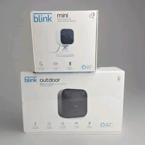 Blink Outdoor and Mini Bundle Security Cameras New Sealed - Picture 1 of 15