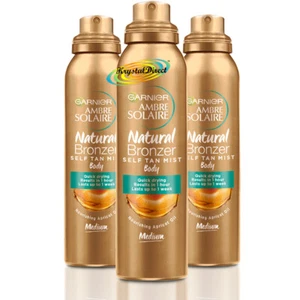 3x Garnier Ambre Solaire Natural Bronzer Medium Self Tan Body Mist 150ml - Picture 1 of 1
