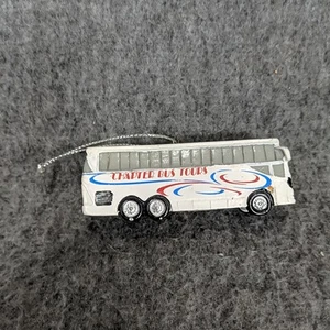 Charter Bus Tour Ornament Christmas Vacation Tourism Memento - Picture 1 of 7