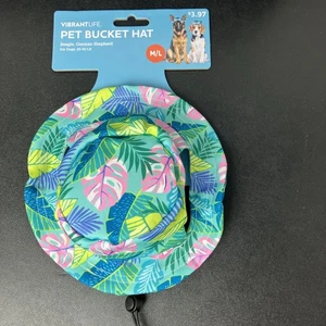 NEW Vibrant Life Pet Bucket Hat for Dogs – Fits 20–90 lbs – Med/Lg Dog - Picture 1 of 3