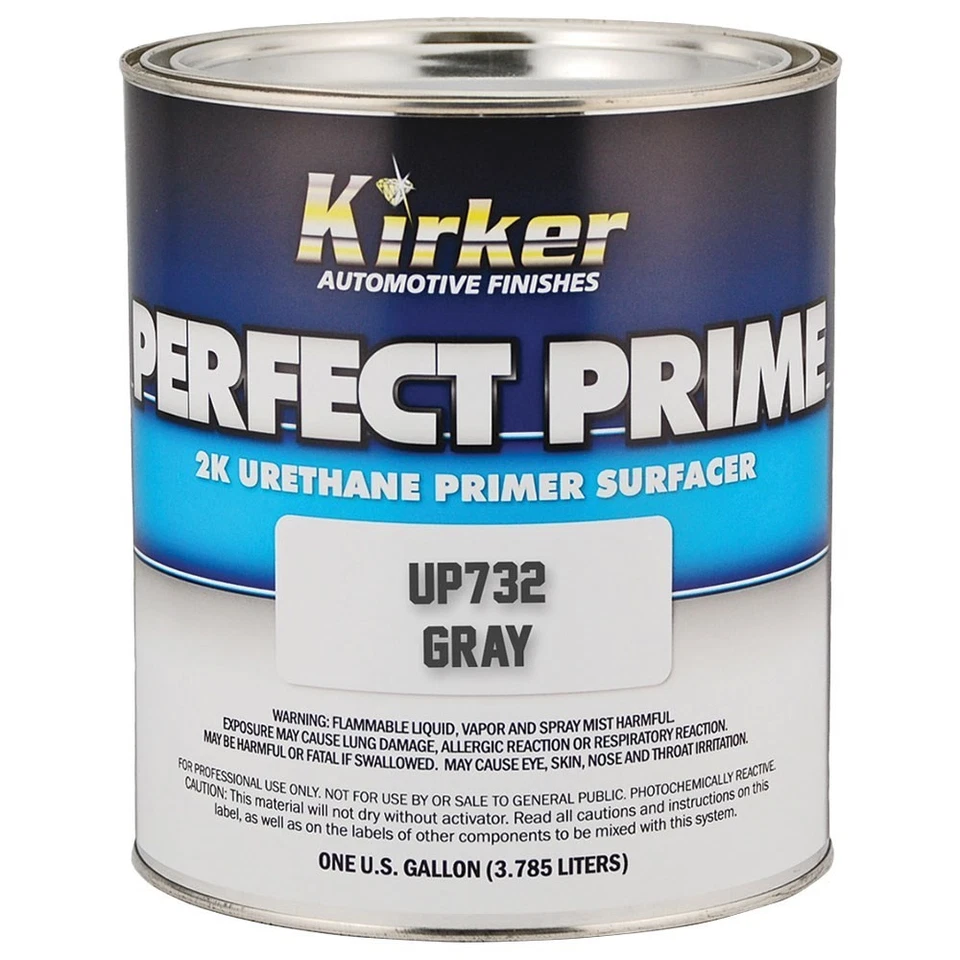 Kirker PERFECT PRIME Urethane Primer (2K) - Gray, Gallon, Made in USA #KP-UP732 Foto 1 de 1