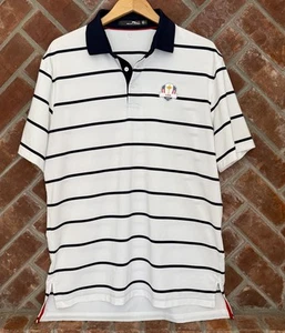 Ralph Lauren RLX Performance Polo Shirt USA 2020 Men's Size Large White Blue - Picture 1 of 7