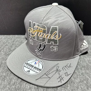 Signed San Antonio Spurs Tiago Splitter #22 NBA Finals 2013 Adidas Snap Hat NWT - Picture 1 of 10