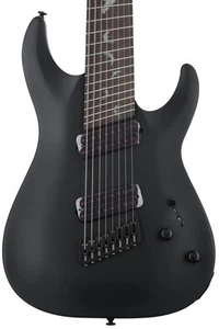 Schecter Damien-8 Multiscale 8-string Electric Guitar - Satin Black - Picture 1 of 7