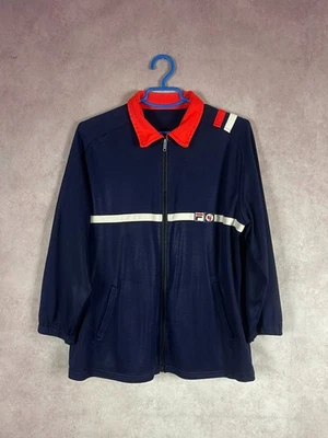 RARE Vintage 70s Fila Bjorn Borg BJ Tennis Track Jacket Mens Blue Wool Blend - Image 1 of 4