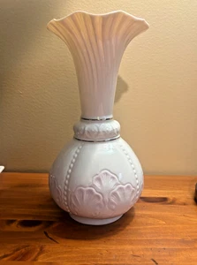 Vintage 1980er Belleek Porzellan große Vase "Rossmore" 9,5" T braun Stempel - Bild 1 von 10