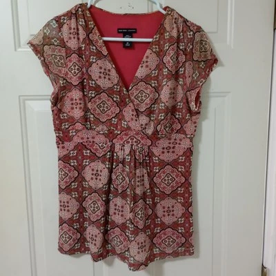 Blusa estampada vintage para mujer New York & Company, talla M Foto 1 de 4