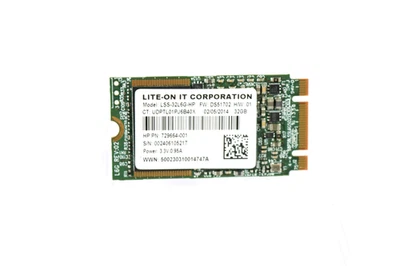 LiteOn  LSS-32LG6-HP  32GB 1.8" NGFF M.2 mSATA Solid State Drive - Image 1 of 3