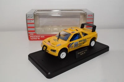 B86 1:24 MAJORETTE 4206 PEUGEOT 405 TURBO 16 RACING SERVICE MIB - Immagine 1 di 4