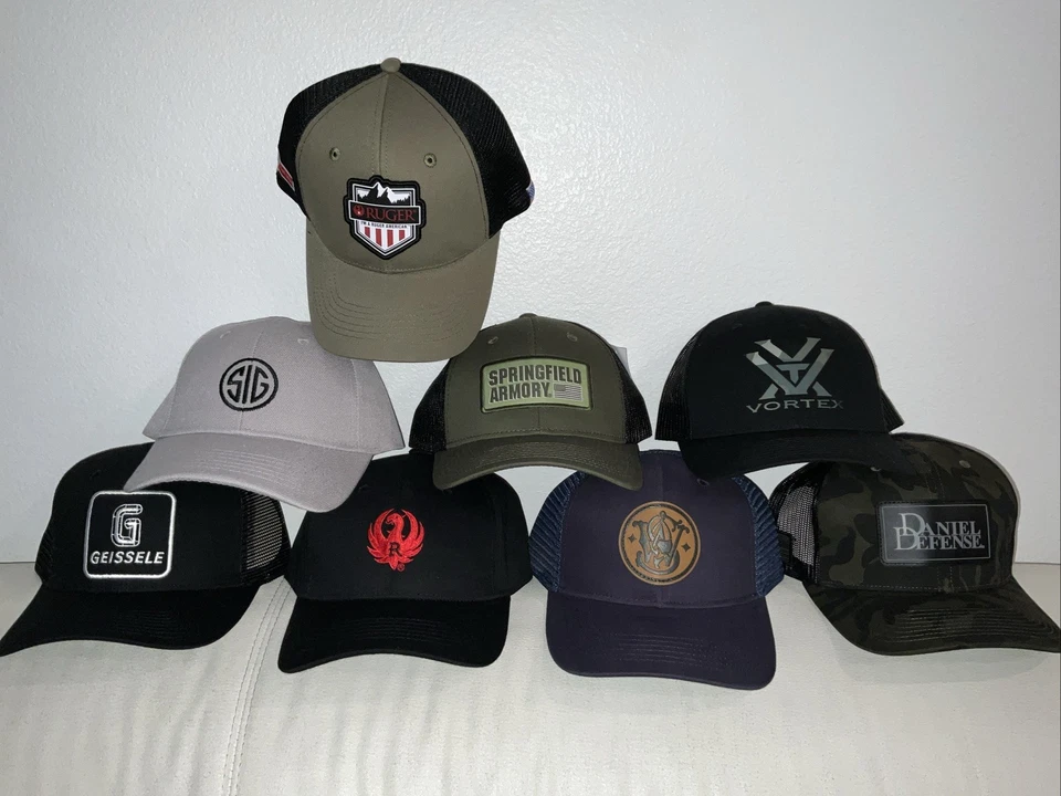 ЛОТ ТОВАРОВ бейсбольная кепка SIG Daniel Defense Geissele Ruger Springfield Armory Vortex - Изображение 1 из 1
