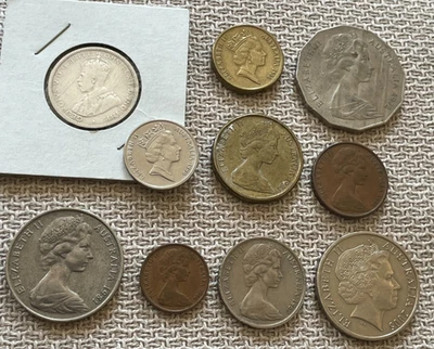 Silver One Shilling 1927+more - Image 1 of 4