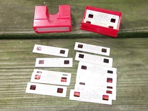 Vintage 50er 60er Jahre rot STORI VIEWS Betrachter mit 28 verschiedenen Dias im Etui - Bild 1 von 9