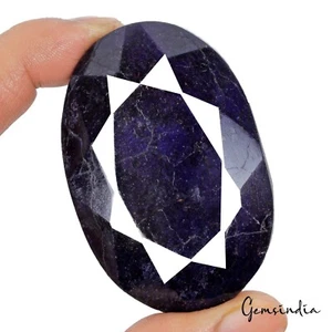 Gemas sueltas tamaño museo facetadas minadas tierra corte ovalado zafiro azul natural de 660 quilates - Imagen 1 de 4