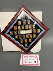 1996 Olympic Summer Games Poster Pins 496/5000 COA Centinnial Diamond Framed - Picture 1 of 11