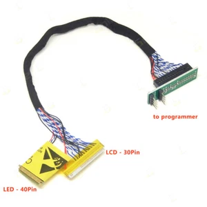 Pantalla LCD LED EDID código chip datos cable para programador RT809H RT809F TL866II - Imagen 1 de 7