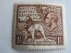 Vintage 1924 British Empire Exhibition Three Halfpence - Gummed No Hinge