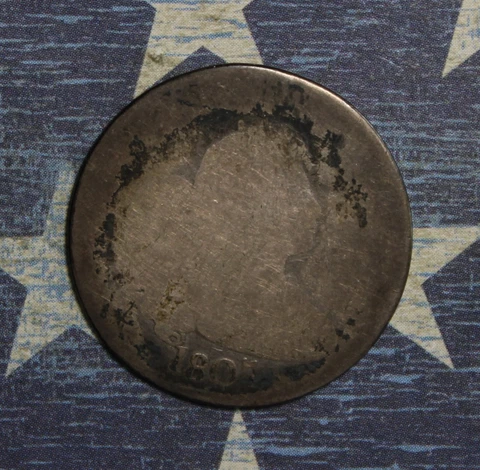 1807 DRAPED BUST SILVER QUARTER COLLECTOR COIN, FREE SHIPPING Cover