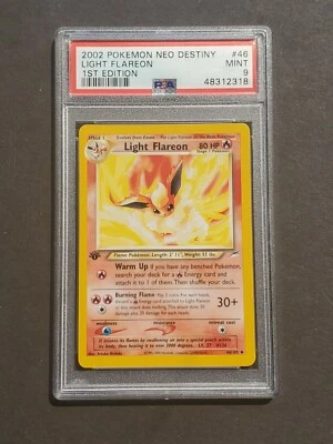 Pokemon PSA 9 1ST EDITION LIGHT FLAREON 46/105 NEO DESTINY SET - MINT  - Image 1 of 2