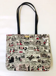 BNWT Disney Parks Kate Spade New York Mickey & Minnie Mouse Comic Tote Bag Purse - Picture 1 of 3
