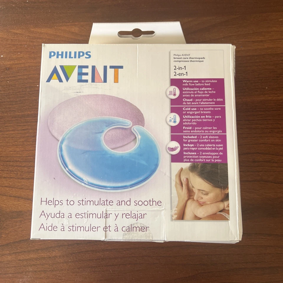 Avent Breast Care Thermopads 2 In 1 Heat Cold Pack Washable Cover NEW SOOTHE - Image 1 of 4