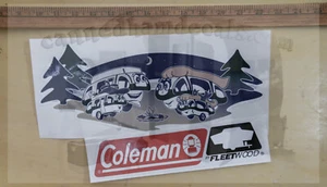 Coleman by Fleetwood 70's Vintage Tent Trailer Repoduction Decals by Canned Ham - Picture 1 of 3