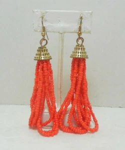 J Crew Pierced Beaded Drop / Dangle / Tassels Earrings Mint - Picture 1 of 9