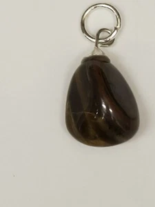  Tiger Eye Stone Pendant Point Meditation Reiki Yoga Gift Natural Gemstone - Picture 1 of 1