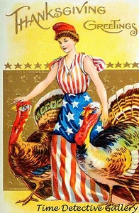 Thanksgiving #1 - Vintage Holiday Print - Picture 1 of 1
