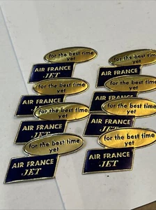 Vintage Airline Gepäck Etikett AIR FRANCE JET für die bisher beste Zeit" 8 Stück Neu aus altem Lagerbestand - Bild 1 von 1