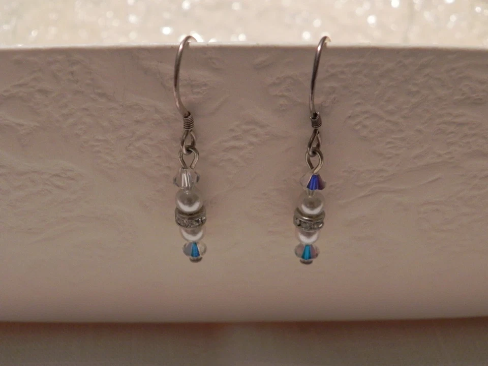 CREAZIONI - Orecchini in argento swarovski - fatti a mano - BIJOUX - Immagine 1 di 1