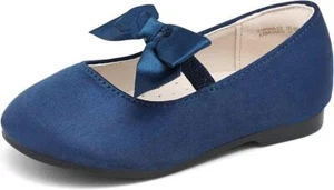 Hehainom Toddler Shoes Girls Mary Jane Dress Shoes,NAVY SATIN SIZE 6 US - Picture 1 of 1
