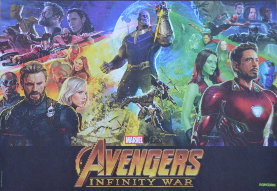 AVENGERS - A3 Poster (ca. 42 x 28 cm) - Film Plakat Infinity War Clippings NEU