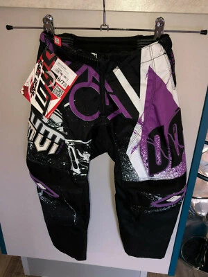 Pantaloni Motocross Viola Shot Gara Gear Taglia 6/7 Anni (20 US) Valore - Imagen 1 de 2