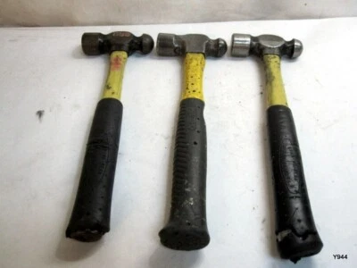 3  Ball Peen Hammers Fiberglass Handle BPN 16B  16 Oz USA READ Description - Image 1 of 4