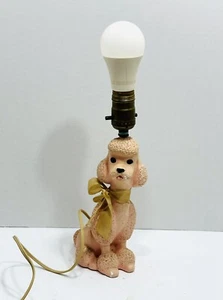 Vintage Mid Century 1956 ROSA PUDEL LAMPE KREIDEGESCHIRR von Flair GEPRÜFT FUNKTIONIERT - Bild 1 von 12