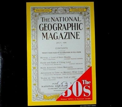 National geographic the 30s - PC CD-ROM in VGC 3 CDs - Image 1 of 2