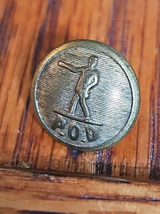 5/8" Antique Post Office Department POD Button  1893-1948 Maher Bros. Utica NY - Picture 1 of 4
