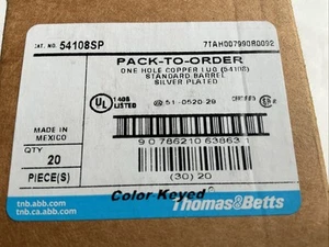 Thomas & Betts Barrel Lug 54108 SP. (Caja de 20) - Imagen 1 de 2