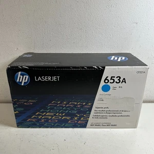Cartucho de tóner original HP CF321A 653A-Cyan Print LaserJet para impresora multifunción serie M680 - Imagen 1 de 8