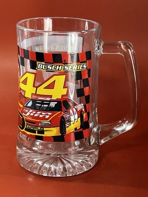NASCAR Busch Series #44  Large Glass Beer Mug Terry Labonte Slim Jim Racing Team - Image 1 of 4