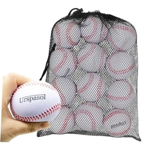 Foam Baseballs Soft Baseballs 12 Pack with Mesh Bag for Youth Teenager - Picture 1 of 7